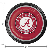 University Of Alabama Paper Plates, 8 ct Party Decoration