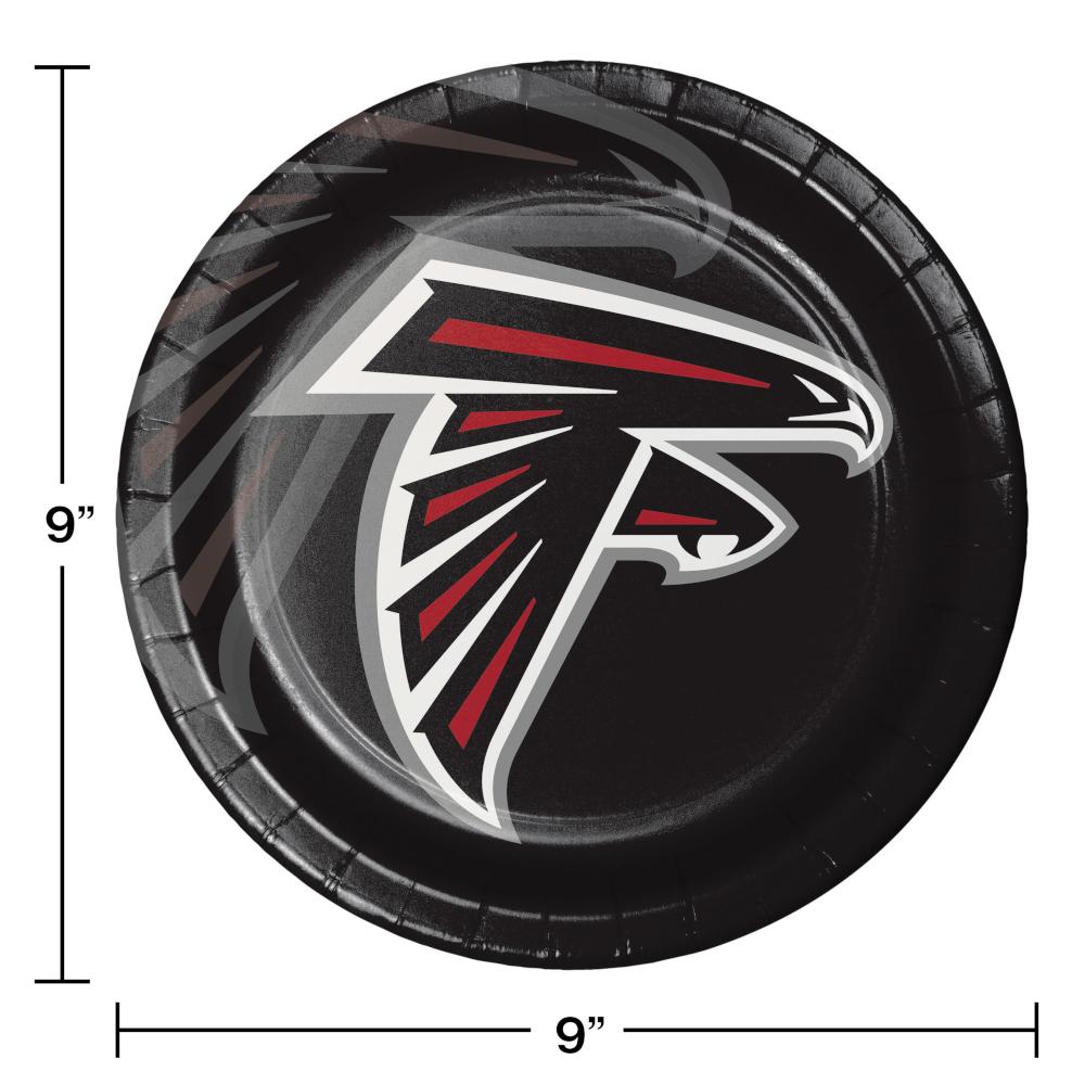 Atlanta Falcons Paper Plates, 8 ct Party Decoration
