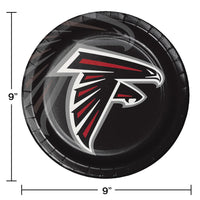 Atlanta Falcons Paper Plates, 8 ct Party Decoration