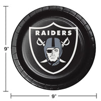 96ct Bulk Las Vegas Raiders Dinner Plates
