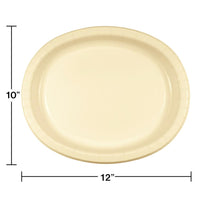 Ivory Oval Platter 10