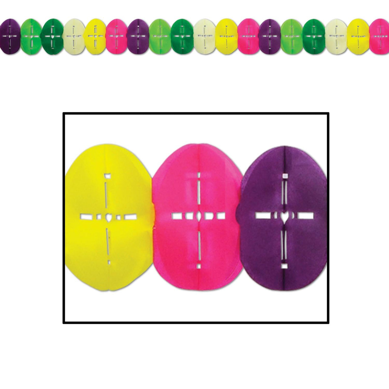 Easter Egg Garland - Bulk 12 Pack