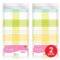 Bulk Plaid Paper Tablecover (12 Pkgs Per Case) by Beistle