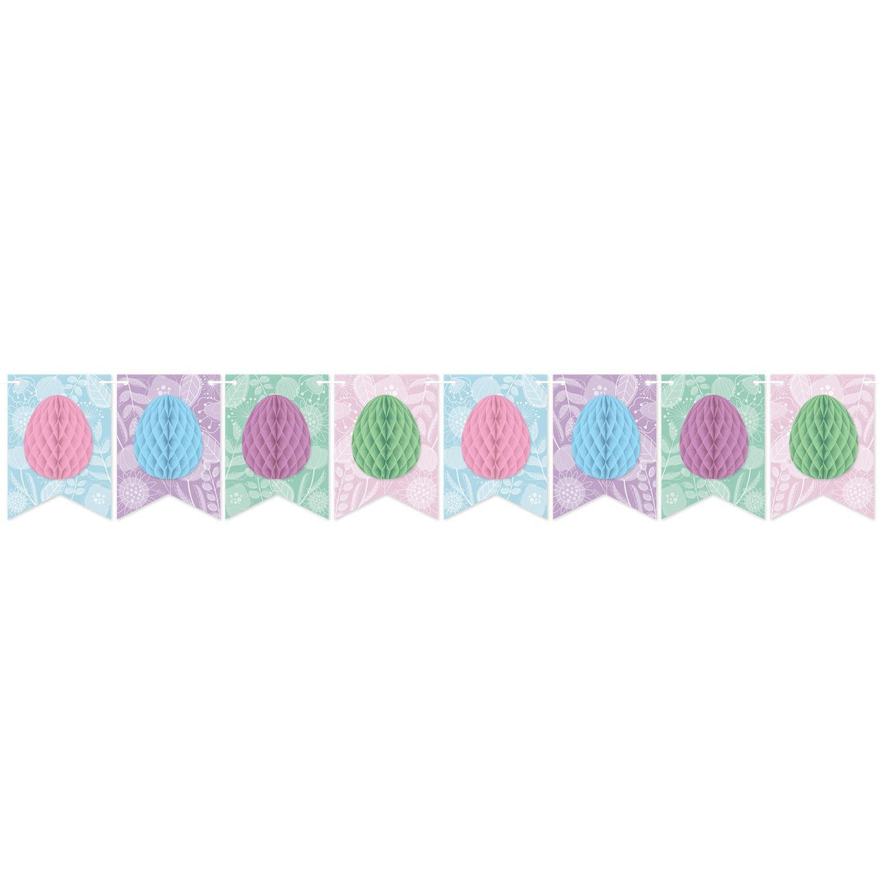 Easter Tissue Egg Streamer - Bulk 12 Pack
