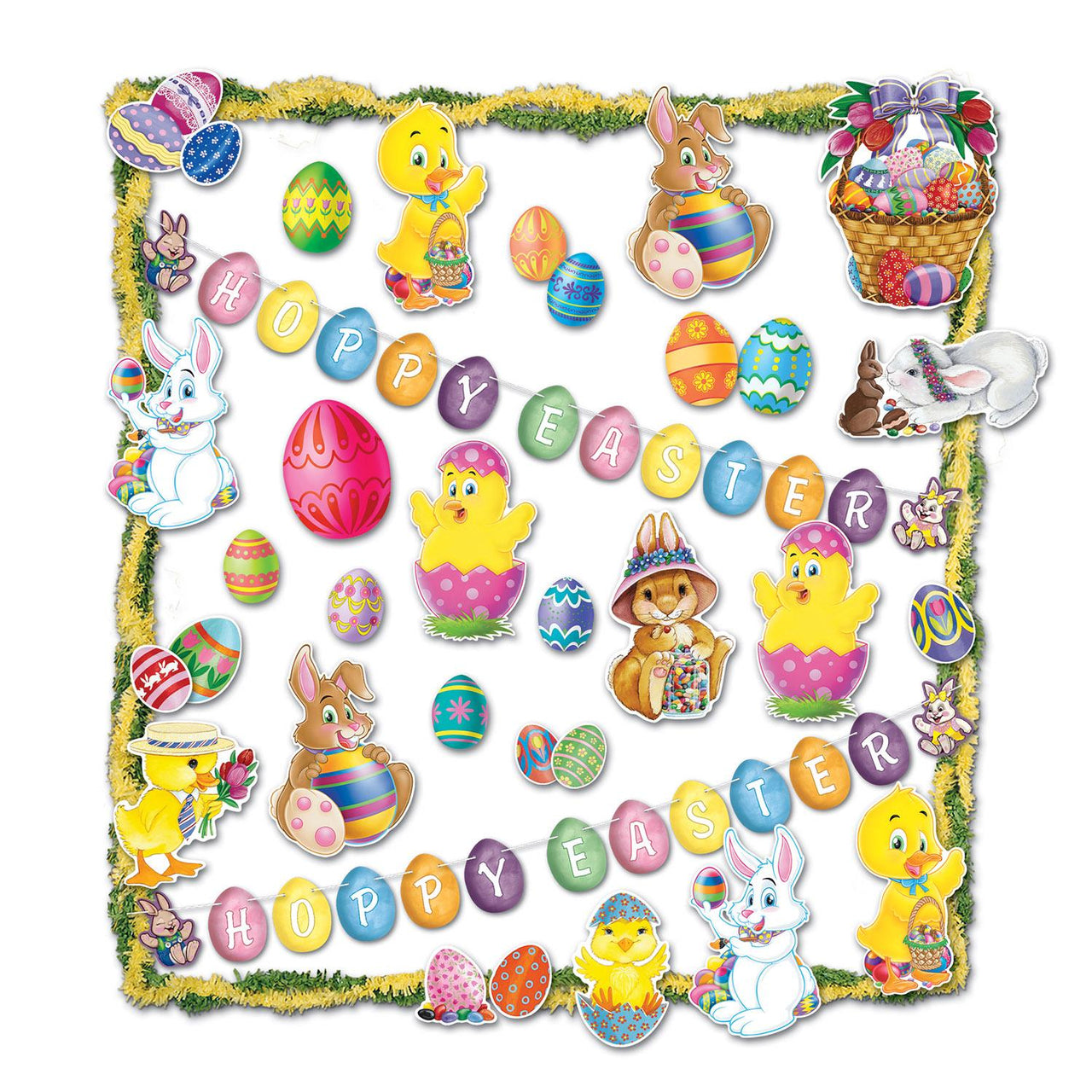 26 Piece Easter Trimorama Decorating Kit