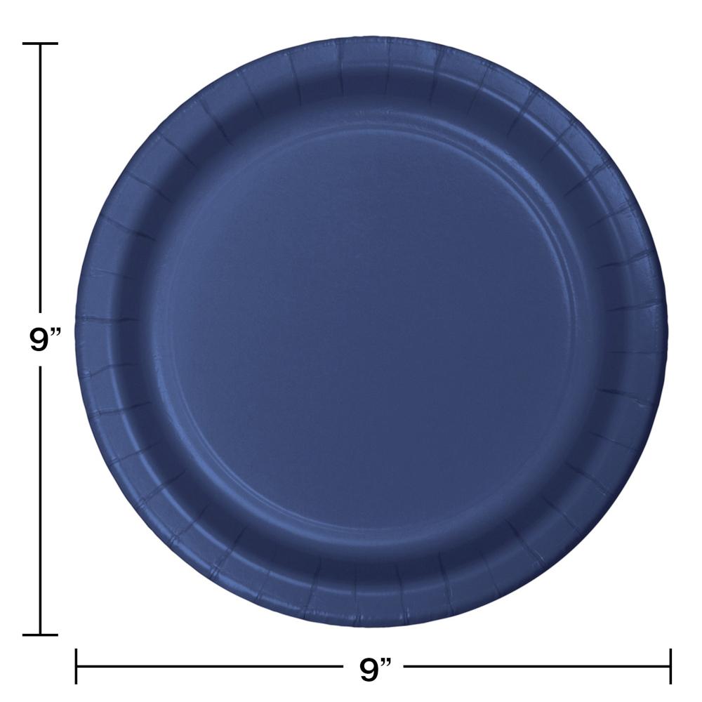 Navy Blue Paper Plates, 24 ct Party Decoration