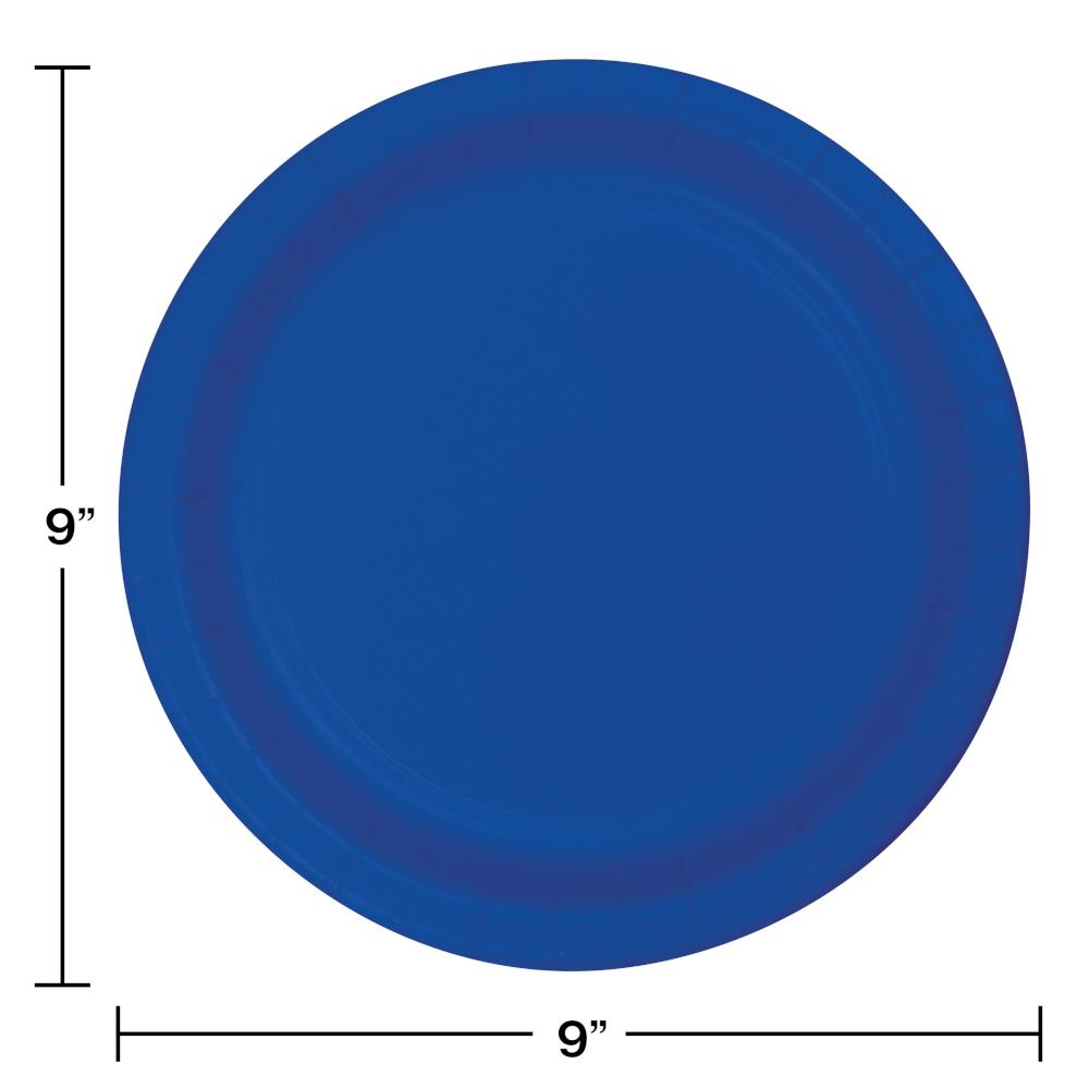 240ct Bulk Cobalt Blue Sturdy Style Dinner Plates