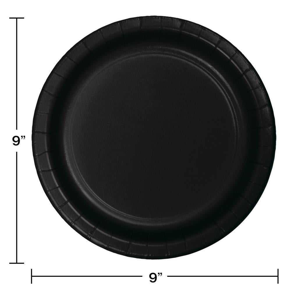 900ct Bulk Black Velvet Dinner Plates