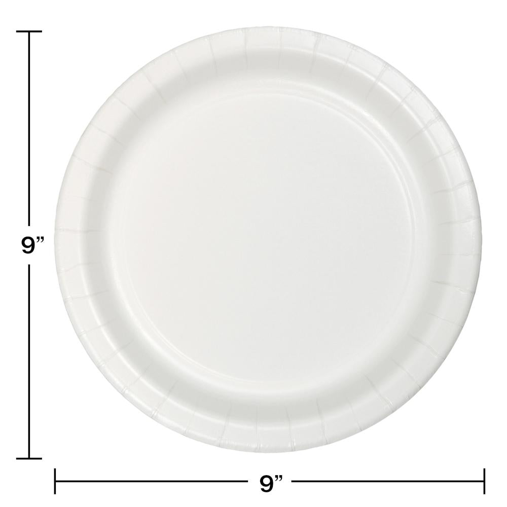 White Dinner Plate, 75 ct