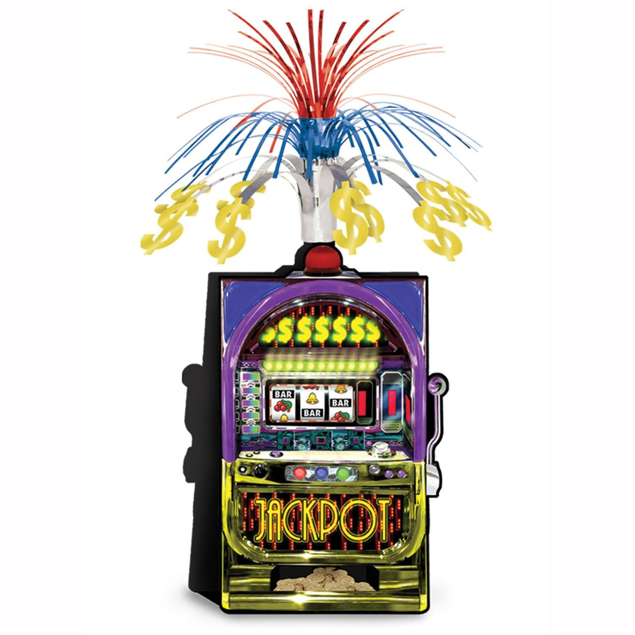 Slot Machine Party Centerpiece - Bulk 12 Pack
