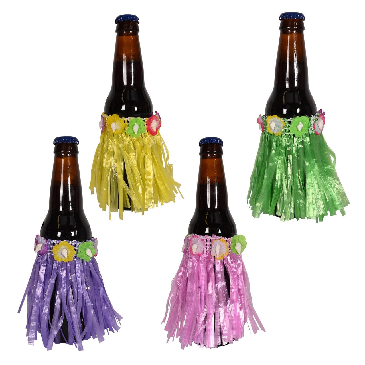 Luau Party Supplies - Drink Hula Skirts, assorted colors 