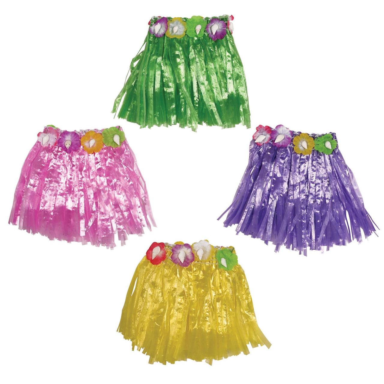 Luau Party Drink Hula Skirts - Bulk/48 Hula Skirts