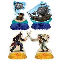 Pirate Mini Party Centerpieces - Bulk 48 Pack
