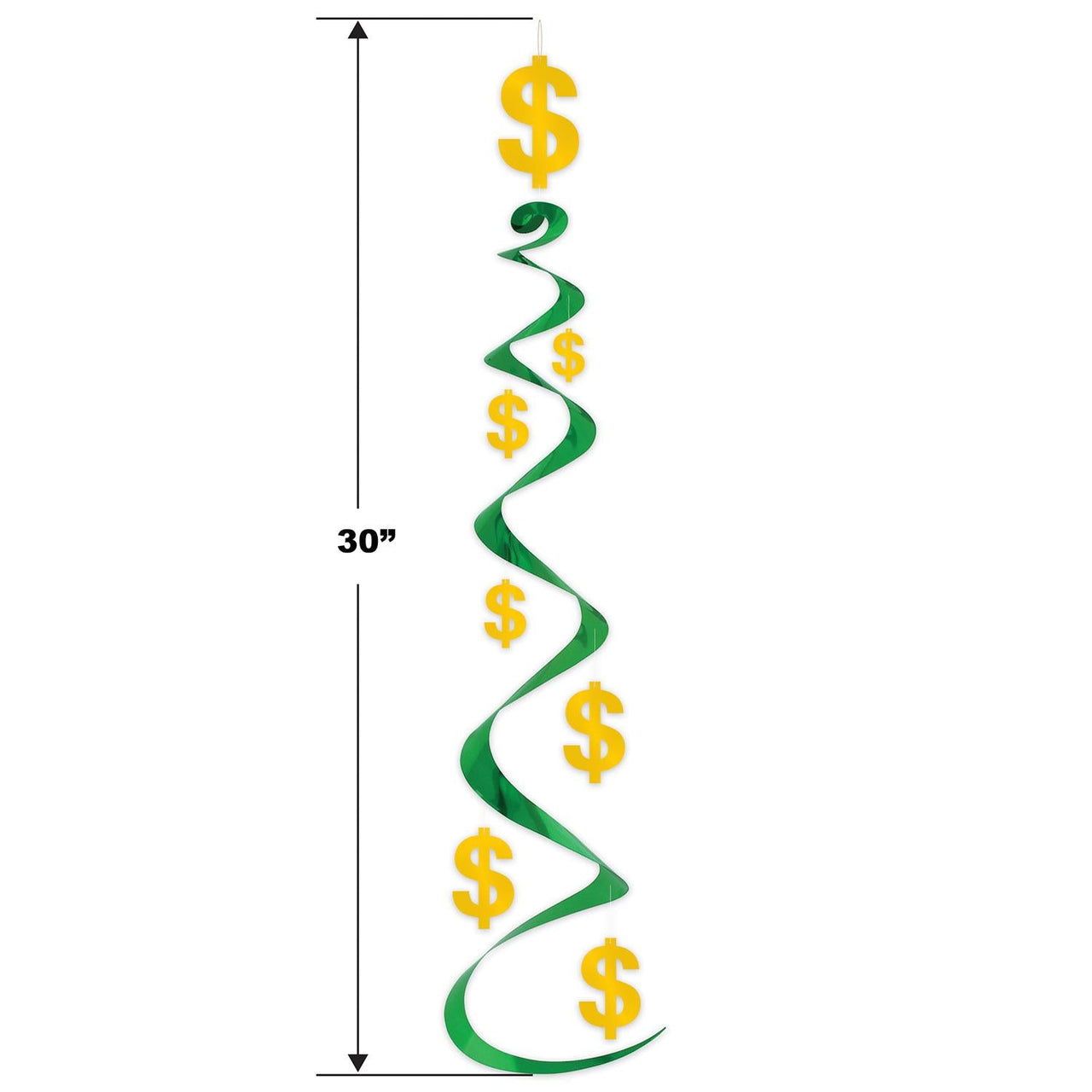 Bulk Casino Party ''$'' Whirls (Case of 18) by Beistle