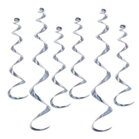 Twirly Party Whirlys silver - Bulk/36 Whirls