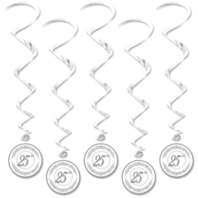 25th Anniversary Whirls- Silver - Bulk/30 Whirls