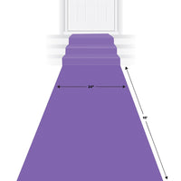 Bulk Purple Carpet Poly Runner (Case of 6) by Beistle