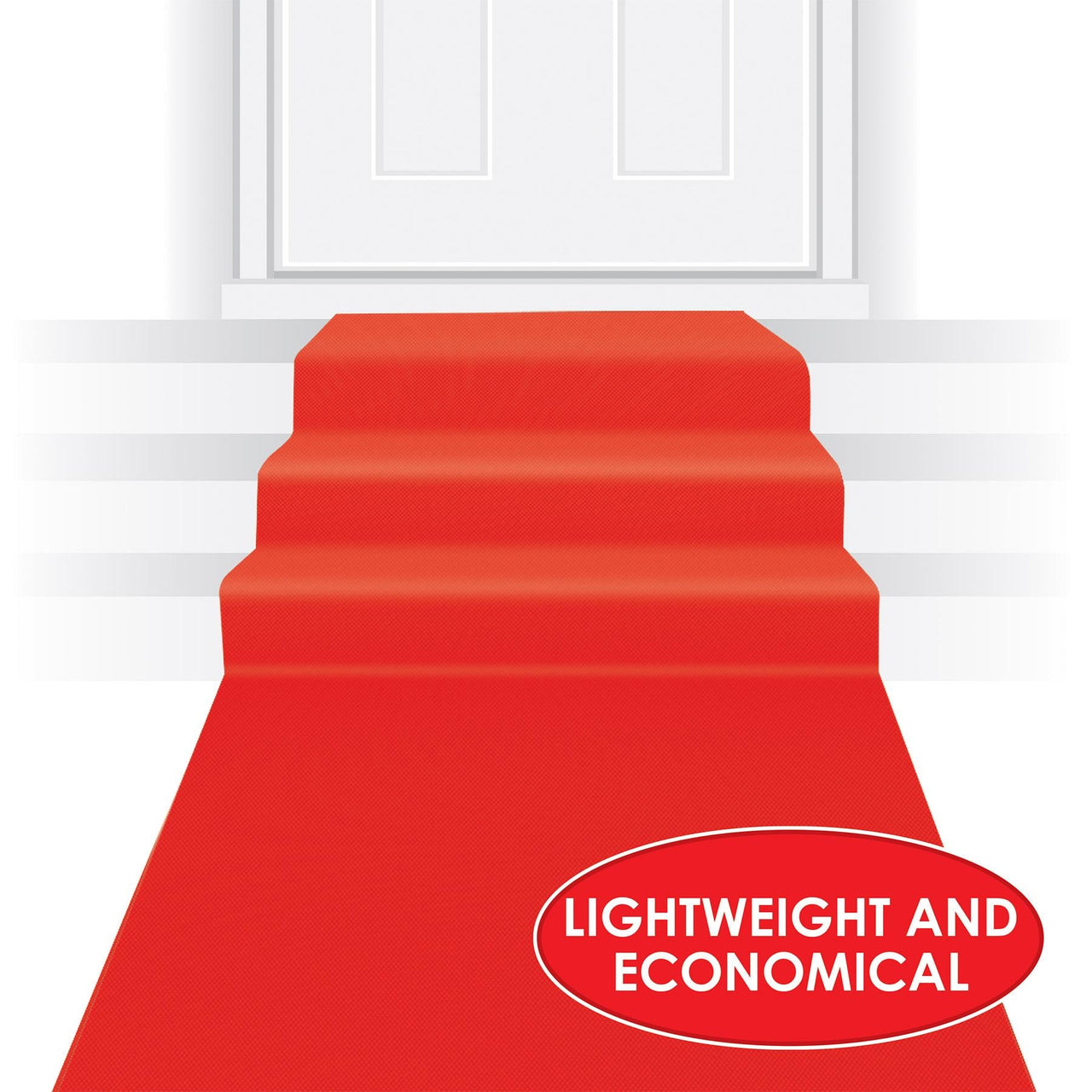 Bulk Awards Night Red Poly Carpet Runner (Case of 6) by Beistle