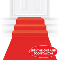 Bulk Awards Night Red Poly Carpet Runner (Case of 6) by Beistle