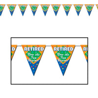Retired The Fun Begins! Party Pennant Banner - Bulk 12 Pack