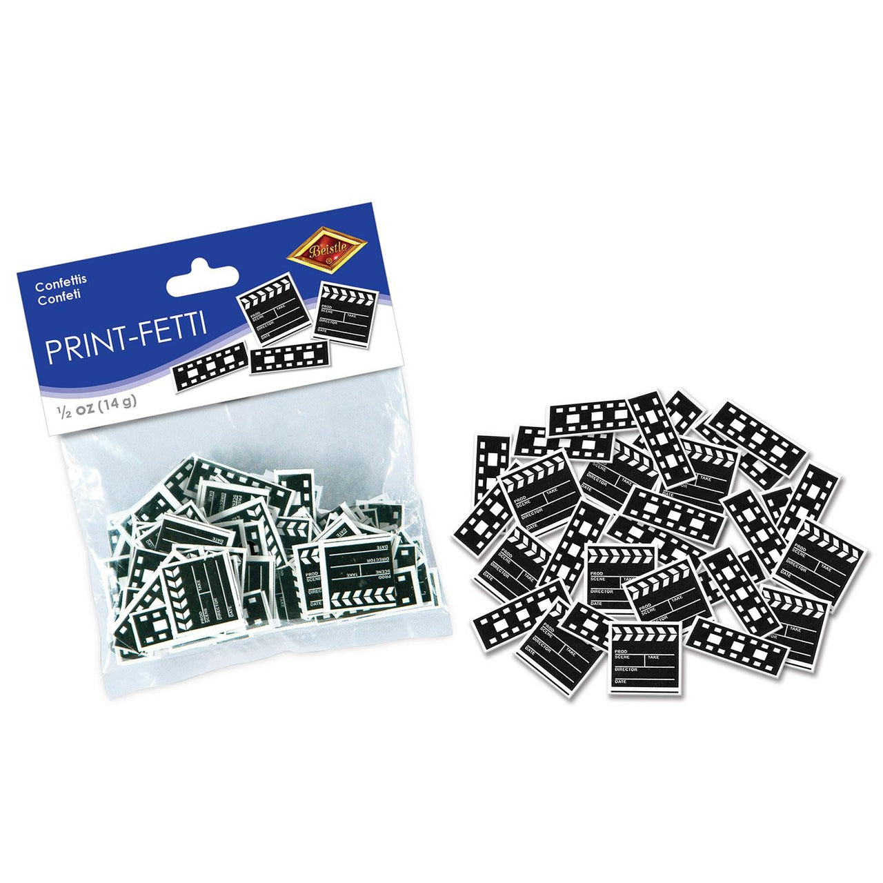 Clapboard/Filmstrip Confetti (0.5 Oz/Pkg) - Bulk/12 Packs