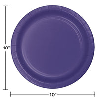 Purple Banquet Plates, 24 ct