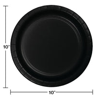 Black Banquet Plates, 24 ct