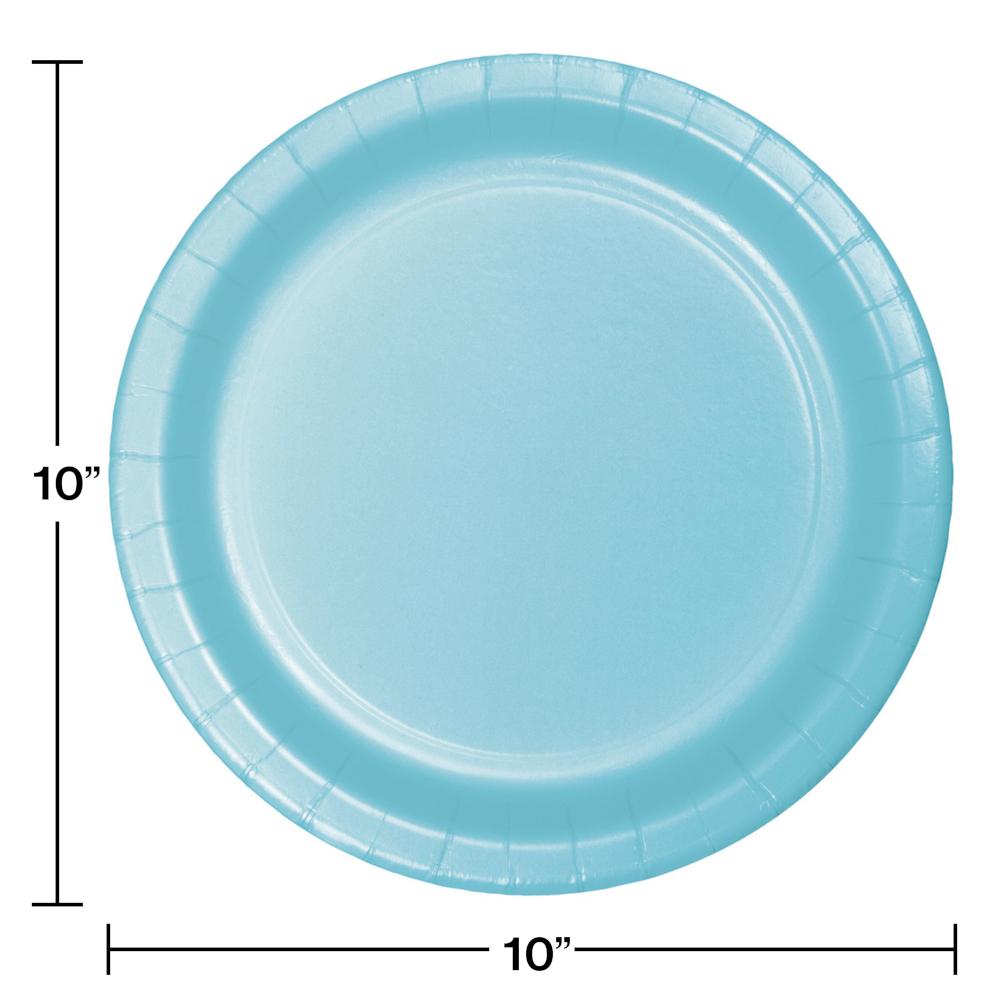 Pastel Blue Banquet Plates, 24 ct
