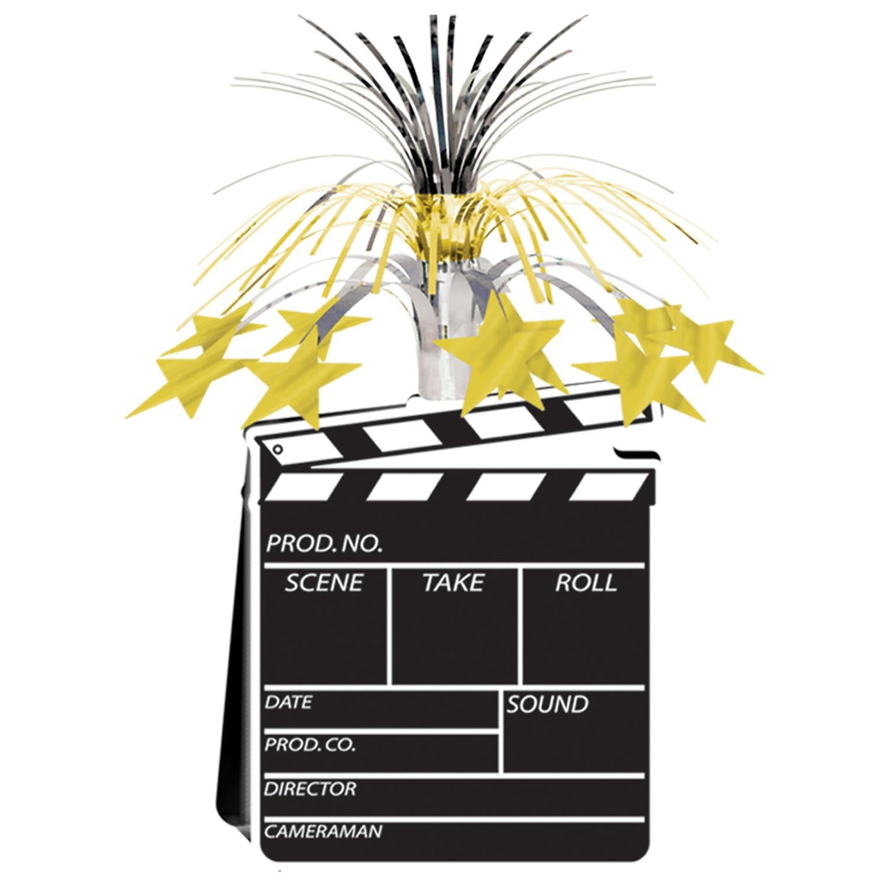 Movie Set Clapboard Party Centerpiece - Bulk 12 Pack
