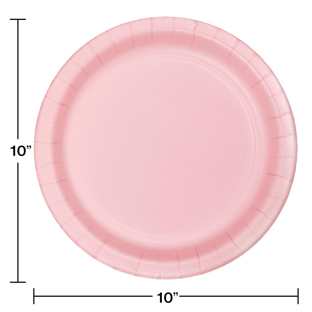 Classic Pink Banquet Plates, 24 ct