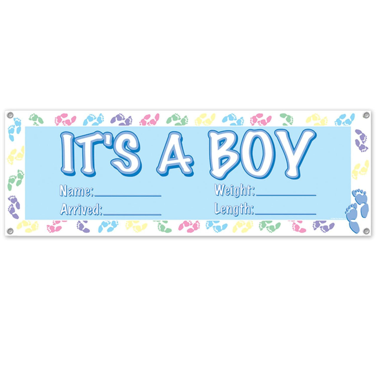 It's A Boy Sign Banner - Bulk 12 Pack