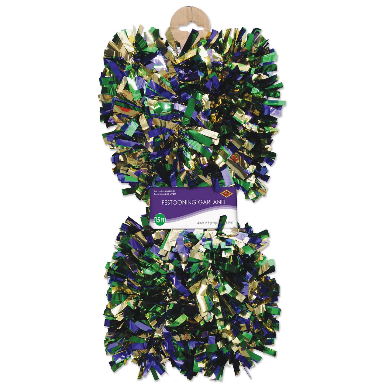 Bulk Gold, Green, Purple Festooning Garland (Case of 12) by Beistle