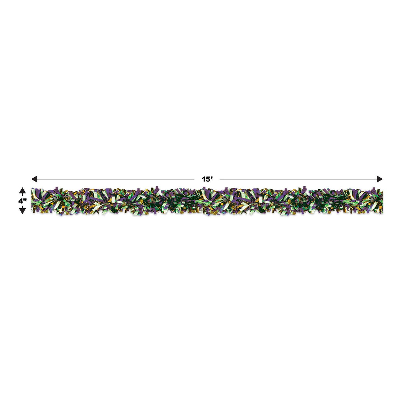 Bulk Gold, Green, Purple Festooning Garland (Case of 12) by Beistle