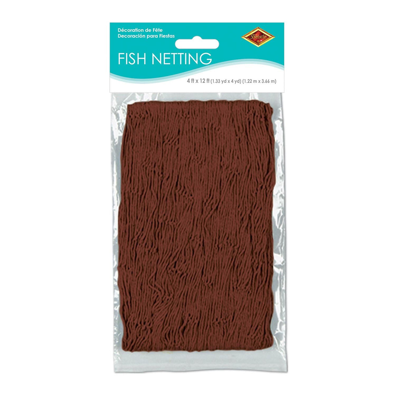 Bulk Fish Netting brown (Case of 12) by Beistle