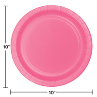 Candy Pink Banquet Plates, 24 ct