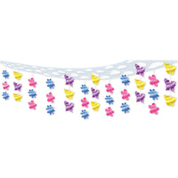 Butterfly/Flower Ceiling Decorations - Bulk 6 Pack