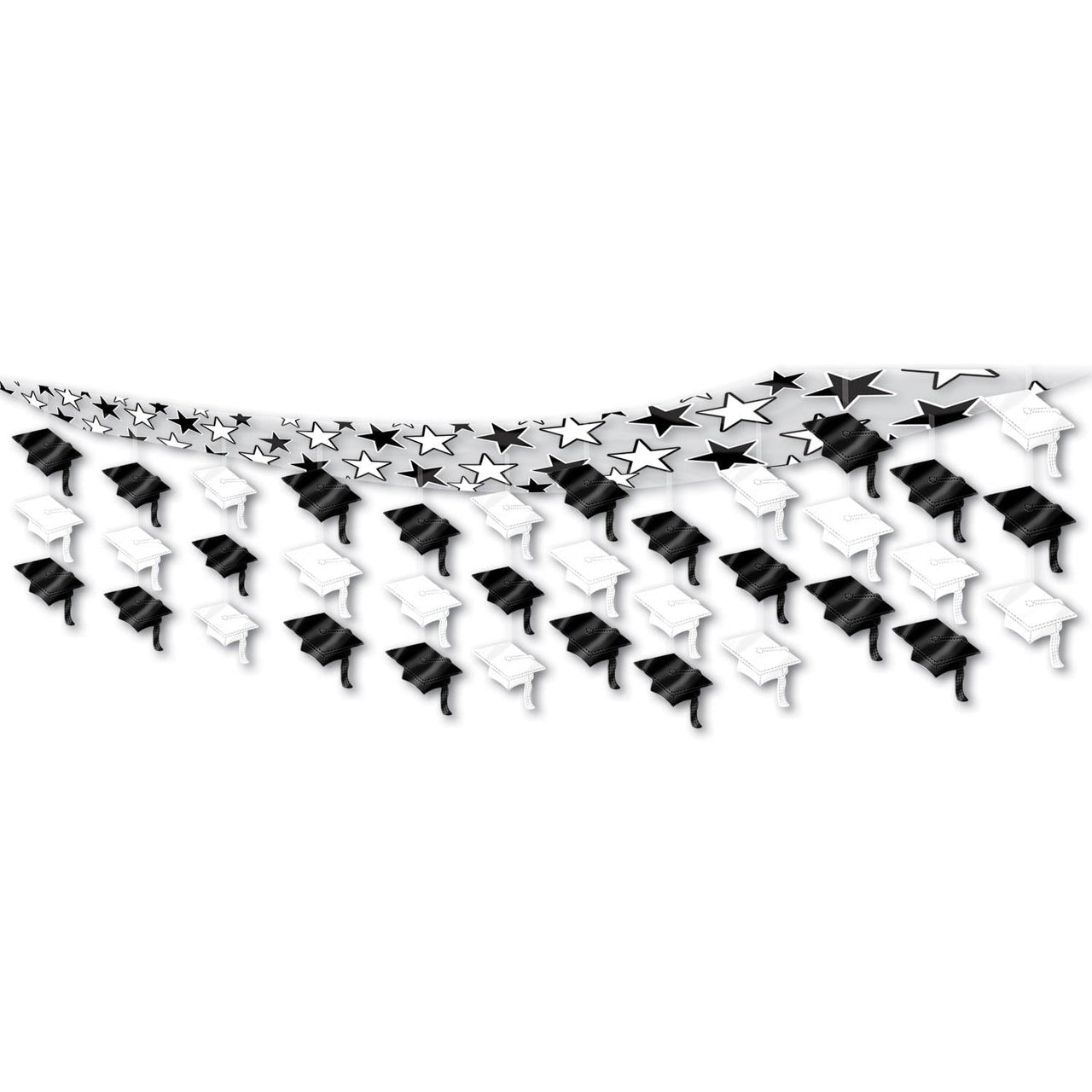 Graduate Cap Graduation Party Ceiling Decoration - Bulk 6 Pack