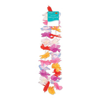 Bulk Silk 'N Petals Parti-Color Lei multi-color (Case of 12) by Beistle