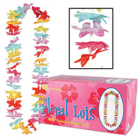 Luau Party Floral Lei multi-color - Bulk 16 Leis