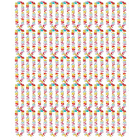 Beistle Floral Lei (Pack of 50) - Luau Party Leis, Luau Party Supplies, Luau Stuff to Wear