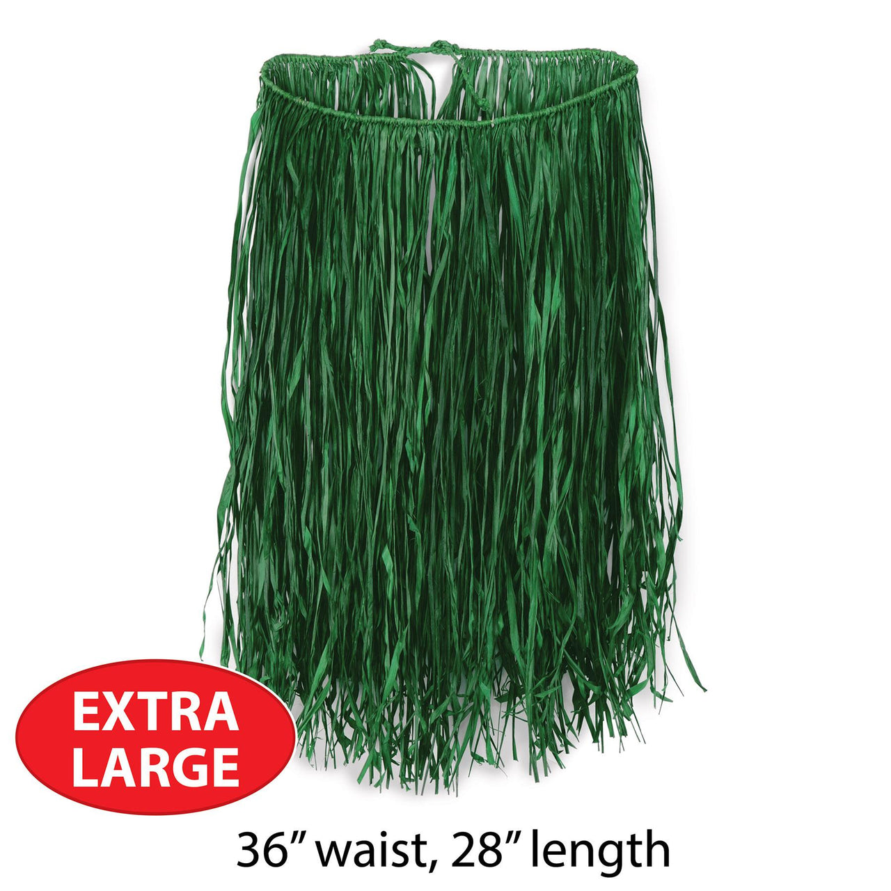 Extra Large Raffia Hula Skirt - green