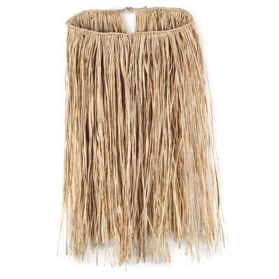 Luau Party Extra Large Raffia Hula Skirt - Natural - Bulk 12 Pack