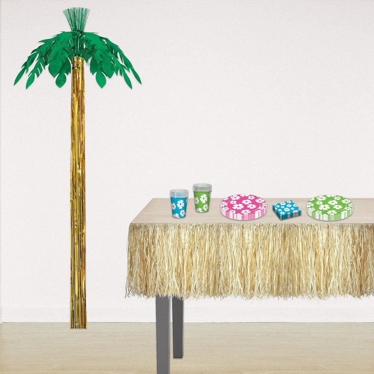 Bulk Luau Party Metallic Palm Tree (Case of 12) by Beistle