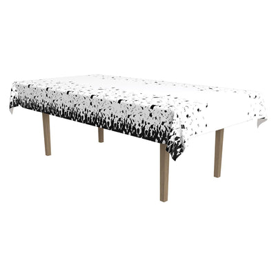 Graduation Party Tablecover- Black and White - Bulk 12 Pack