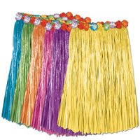 Luau Party Child Artificial Grass Hula Skirts - Bulk 12 Pack