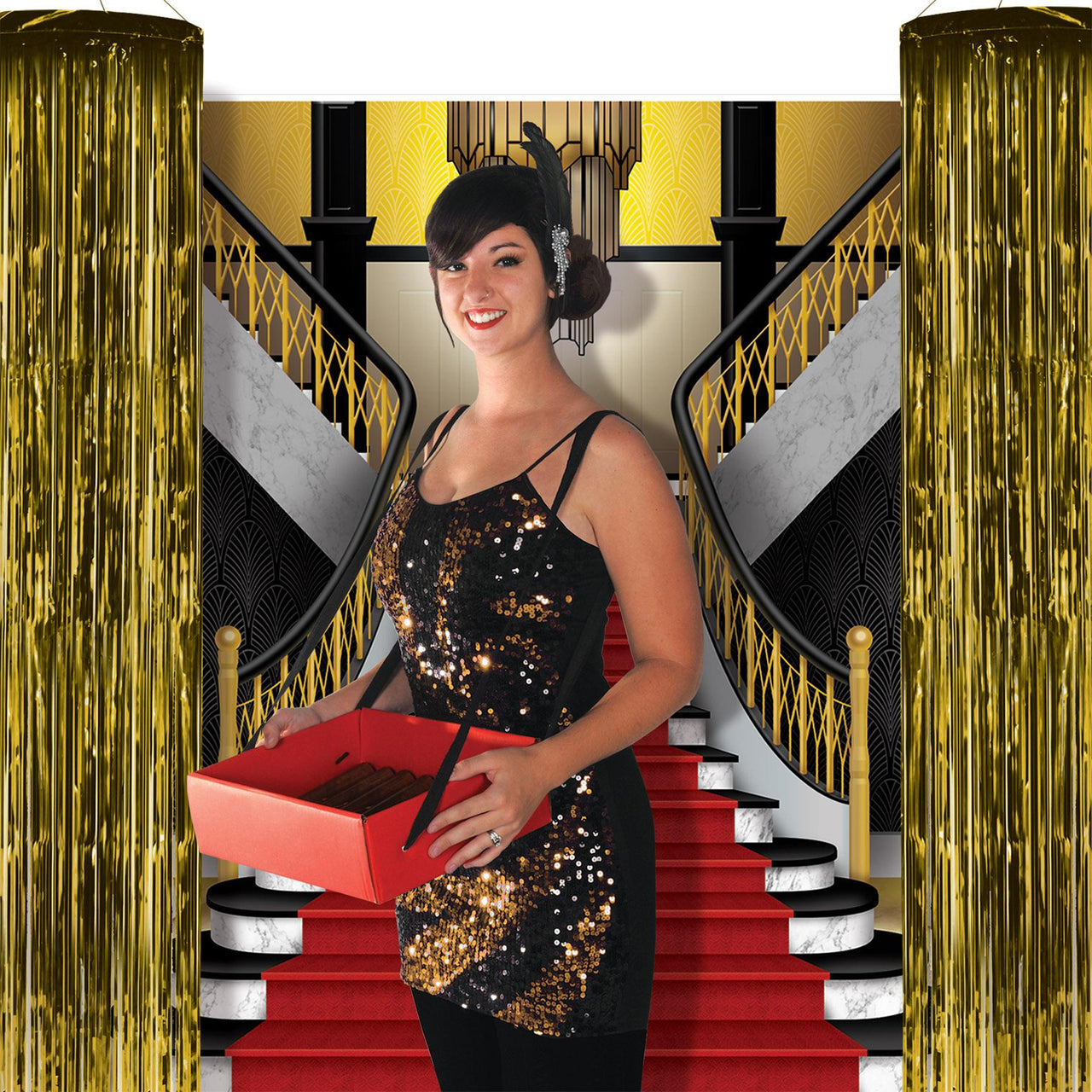 Bulk 1-Ply Gleam 'N Column gold (Case of 6) by Beistle