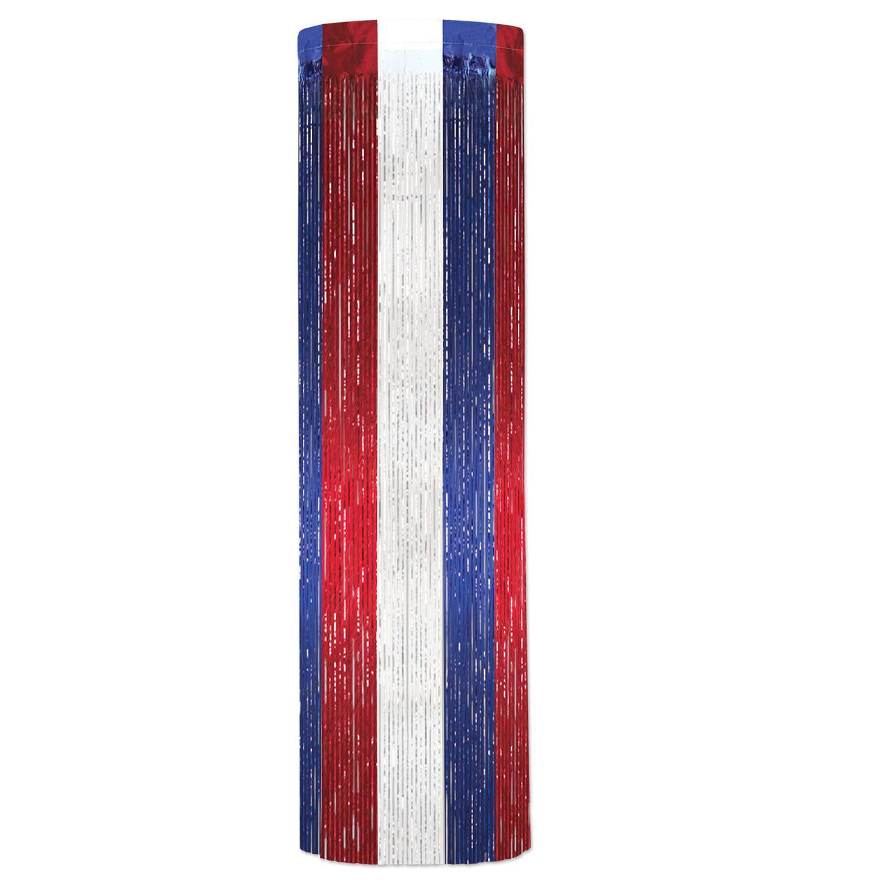 1-Ply Gleam 'N Party Column - red - white - blue - Bulk 6 Pack