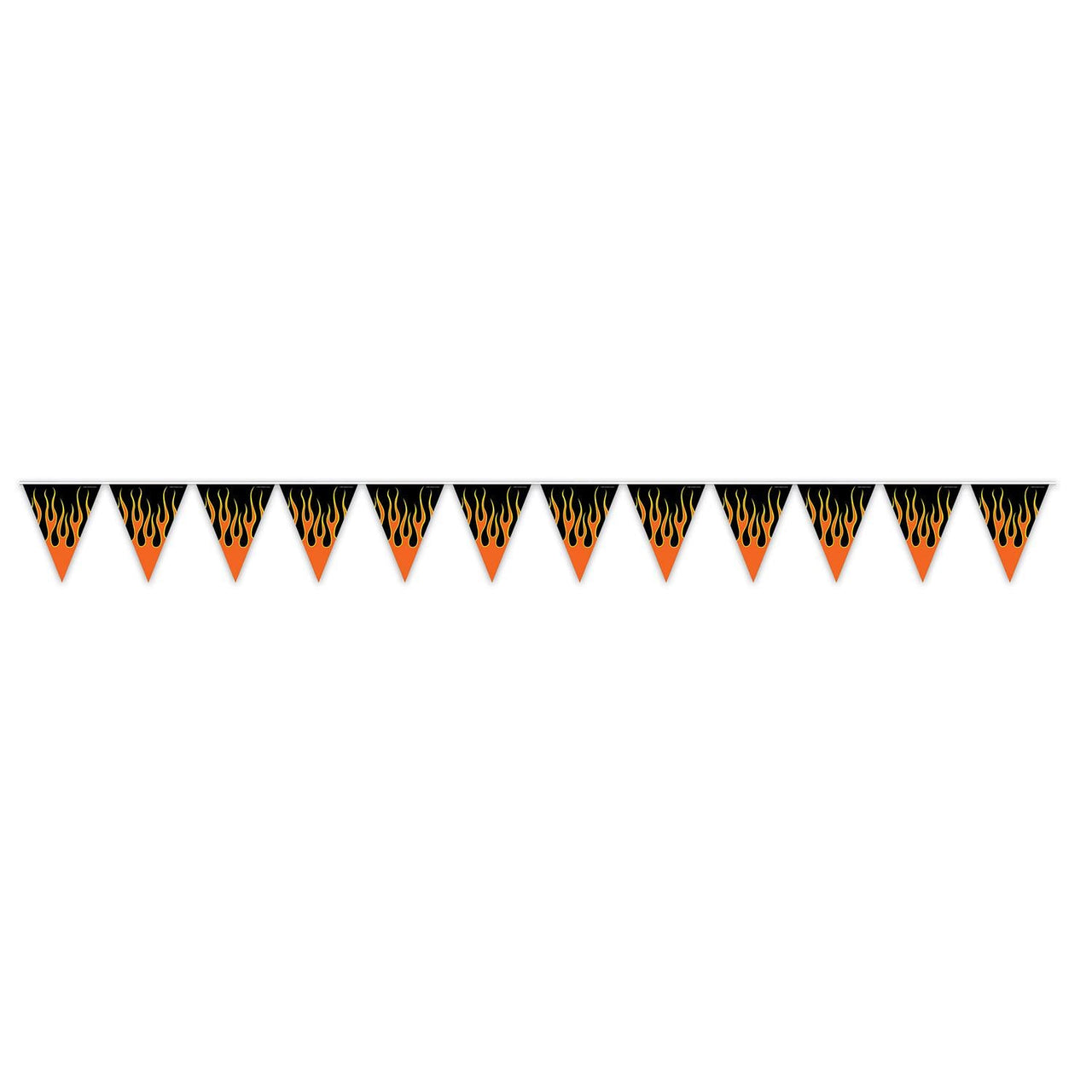 Flame Party Pennant Banner - Bulk 12 Pack