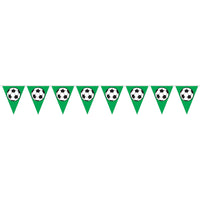 Soccer Ball Party Pennant Banner - Bulk 12 Pack