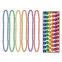 Bulk Party Bead Necklaces Small Round (Case of 720) by Beistle